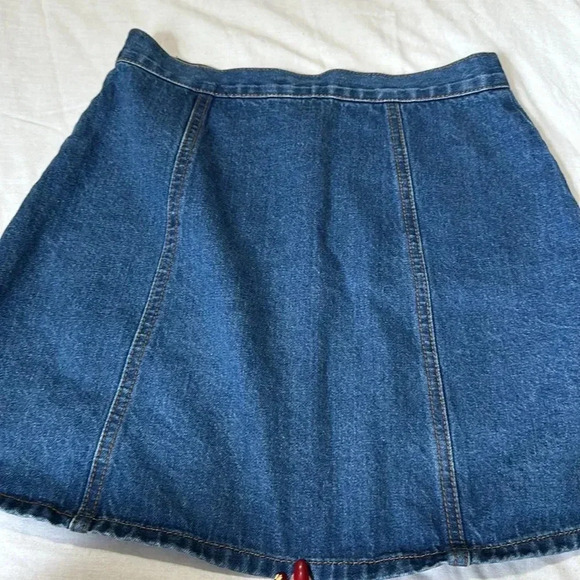 Urban Outfitters BDG Denim Snap Mini Skirt Blue Small - Picture 5 of 5